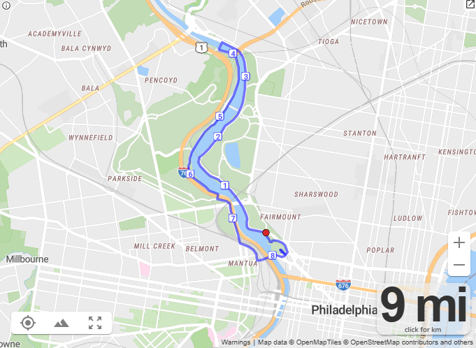 Fraud Street Loop course map